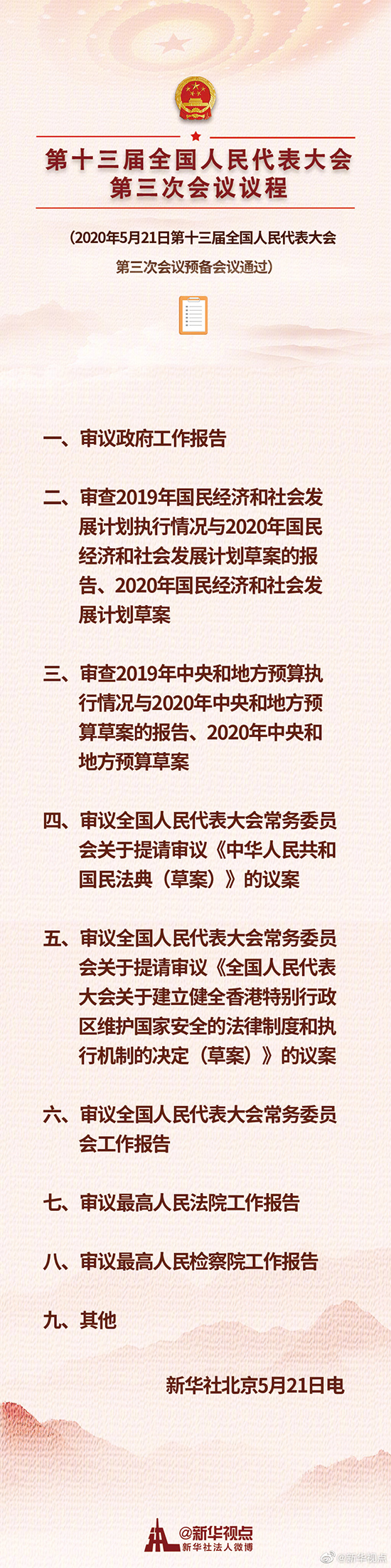 第十三屆全國人民代表大會第三次會議議程.jpg